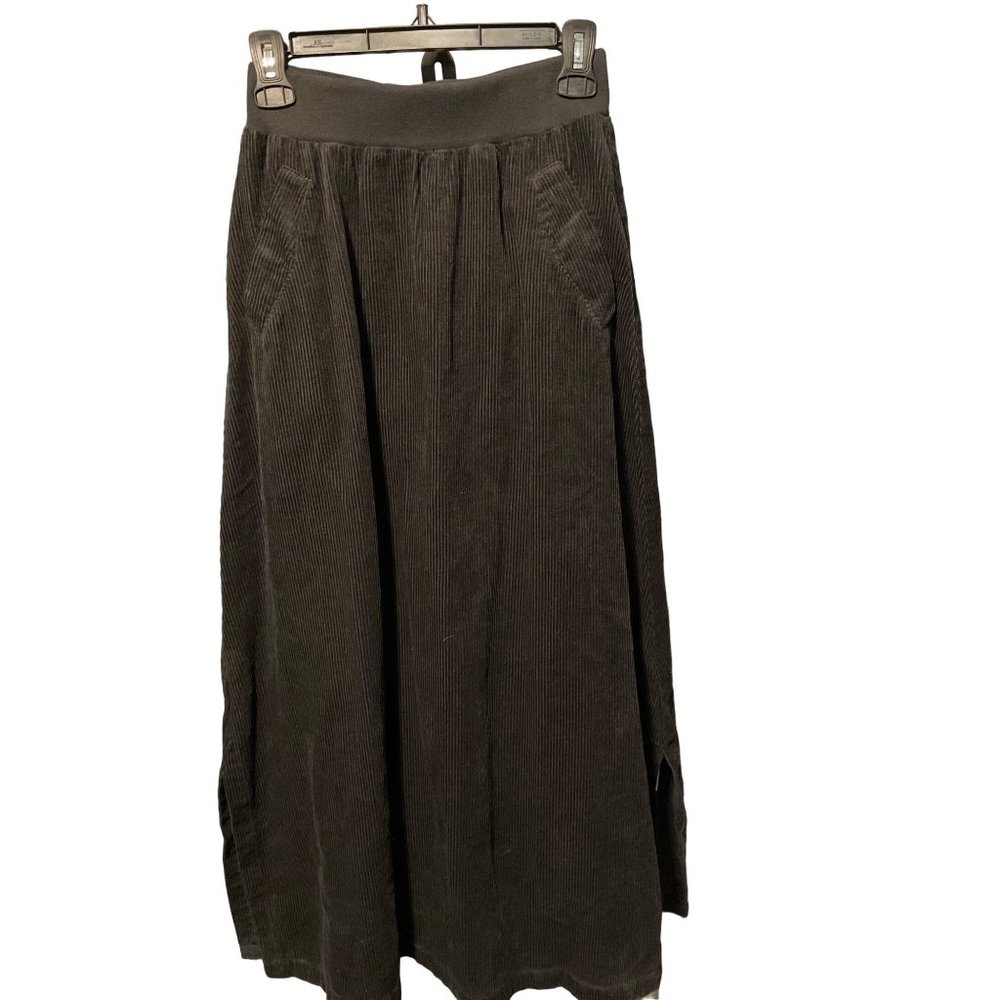 POETRY Corduroy Hemp Cotton Pull On Skirt NWT in Charcoal Grey sz. 2